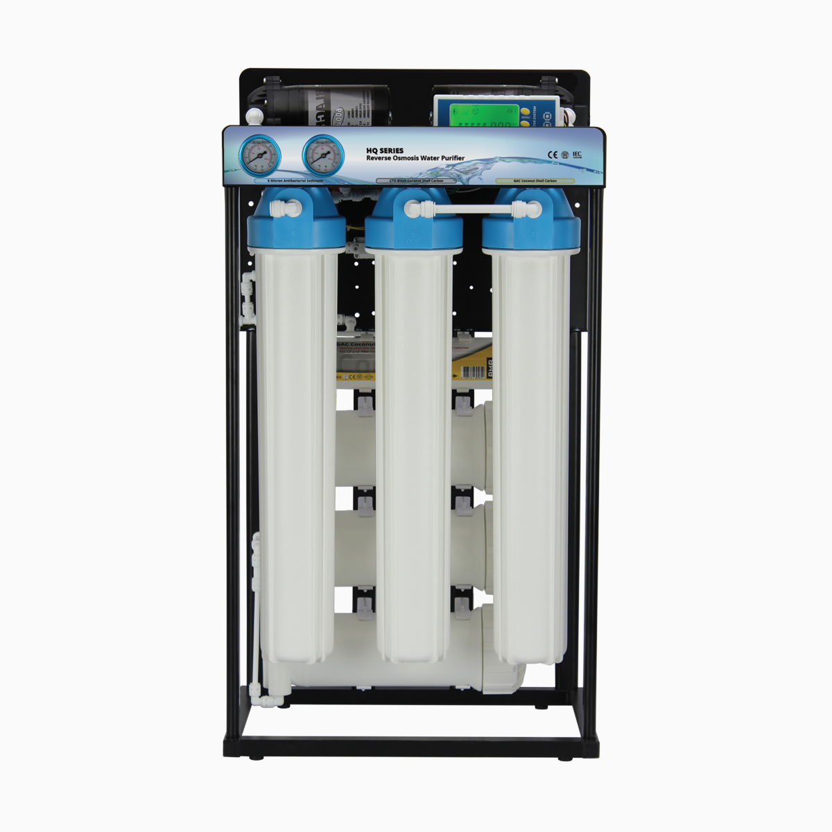 HQ-20-1500D :: 20″ 1500 GPD AKILLI YÜKSEK KAPASİTE SU ARITMA CİHAZI